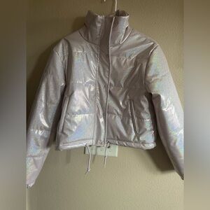 NEVER WORN Your most PLAYFUL Winter Coat! Pink Iridescent Puffer